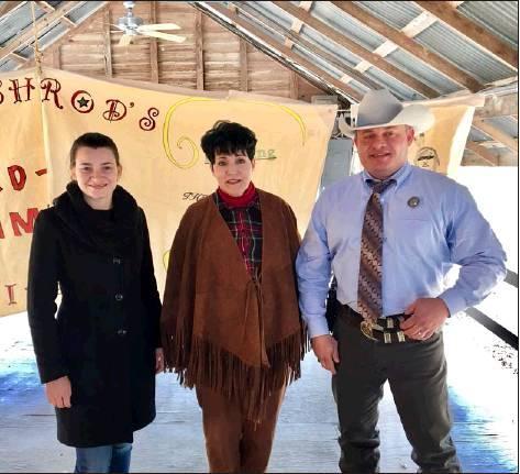 Star Rama | The Marlin Democrat            Texas Ranger Educator Audrey Ladd, Old Settlers and Veterens Assoc. Gail Palmore, and Texas Ranger Adam Russell