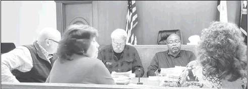 FALLS COUNTY Commissioners meet in session on May 11.            Michael Moore photo.