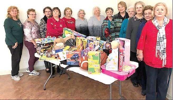 Carol Stock | Wednesday Study Club            An assortment of toys for area children was brought by WSC members supporting the Blue Santa Program.