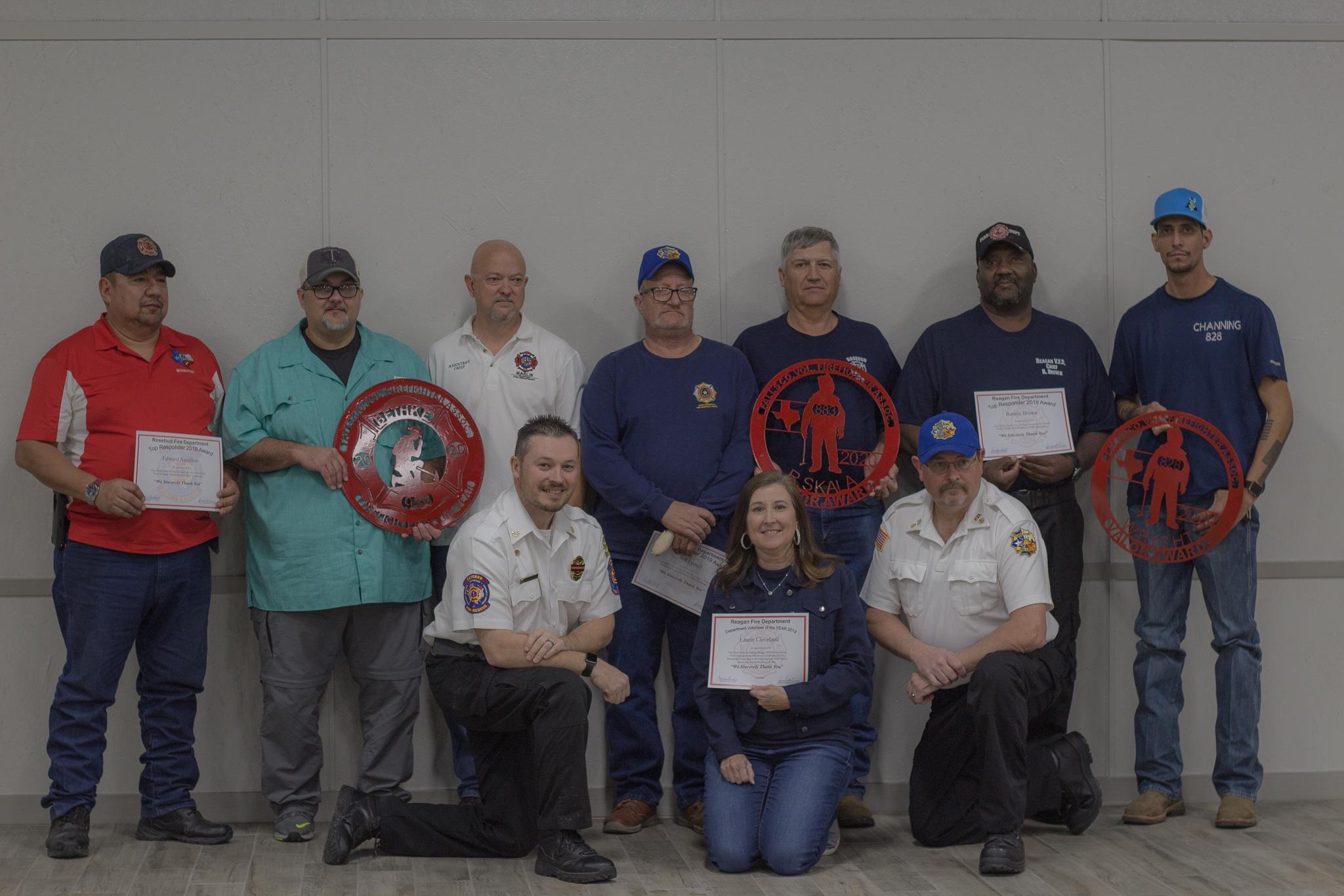 The Falls County Volunteer Firefighter Association honored members for outstanding performance.