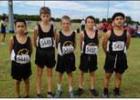 Rosebud-Lott’s varsity boys cross-country team competed in the Robinson High School Invitational 2025 last Thursday, finishing 10th out of 17 teams. Pictured left to right are MIcah Portillo (6877) kneeling, Parker Peters (6881), Angel Rodriguez (6879), Rosebud-Lott’s varsity boys cross-country team competed in the Robinson High School Invitational 2025 last Thursday, finishing 10th out of 17 teams. Pictured left to right are MIcah Portillo (6877) kneeling, Parker Peters (6881), Angel Rodriguez (6879),