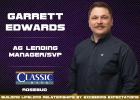 Classic Bank has announced the addition of Garrett Edwards as ag lending manager and senior vice president at its Rosebud branch. In Edwards new role, he will focus on building relationships with area producers and supporting the financial needs of farmer