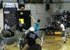Clara Coker plays Donkey Basket at Rosebud-Lott I.S.D.