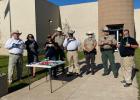 The Falls County Sheriff's Deputies accepted a donation of cloth face coverings on behalf of all of the entire staff of the department.
