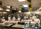 Students in Texas State Technical College's Advanced Pastry Shop class made desserts as part of their final exam on Thursday. (TSTC photo).